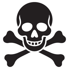 skull and crossbones VECTOR SILHOUETTES,  human skull, SKULL SILHOUETTES