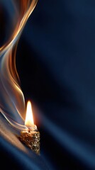 Elegant all saints day typography with golden flame design
