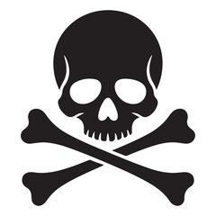 skull and crossbones VECTOR SILHOUETTES,  human skull, SKULL SILHOUETTES
