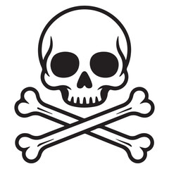 skull and crossbones VECTOR SILHOUETTES,  human skull, SKULL SILHOUETTES