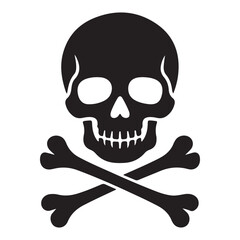 skull and crossbones VECTOR SILHOUETTES,  human skull, SKULL SILHOUETTES