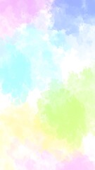 Abstract pastel cloud shapes