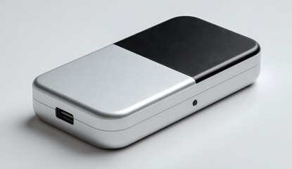 Sleek glossy finished rectangular device showcased against a vibrant gradient backdrop presenting modern aesthetics and advanced technology