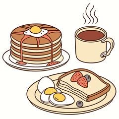 Fast Food Meal Illustration