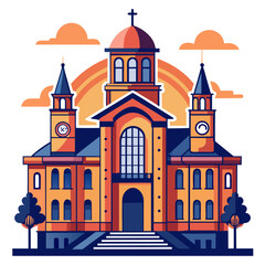 vector illustration of a castle