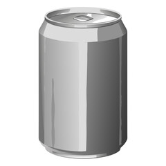 tin can isolated on white