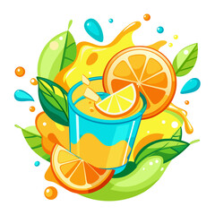 orange juice splash