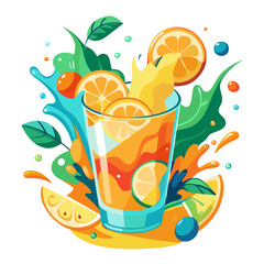 glass of orange juice