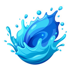blue water splash