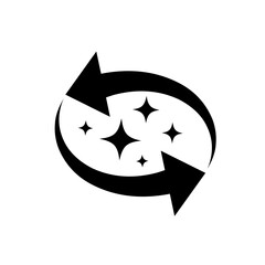 Cleaning icon vector. illustration of a repeating cleaning icon. cleaning process icon