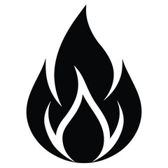 gas flame vector icon