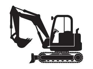 Excavator Heavy Equipment Silhouette
