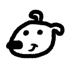 doodle smile dog happy png outline cute for kids handwrite design clipart cartoon handwritten doodle element