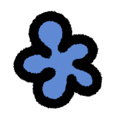 colorful flower png outline cute for kids handwrite design clipart cartoon handwritten doodle element