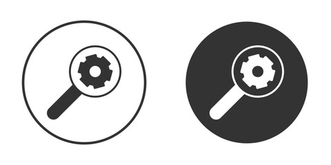 Resource icons concept in solid versions. Flat design style.
