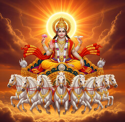Surya The Sun God Riding