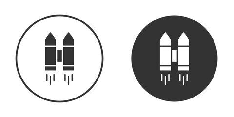 Jetpack icons concept in solid versions. Flat design style.