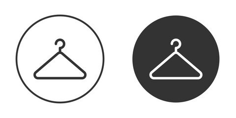 Hanger icons concept in solid versions. Flat design style.