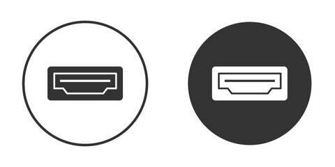 Obraz premium HDMI icons concept in solid versions. Flat design style.
