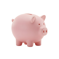 Obraz premium Piggy Bank in a Dream: a charming, pink piggy bank. Evoking feelings of saving, financial security, and childhood dreams.