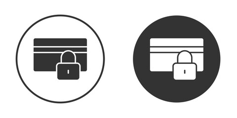 Credit limit icons concept in solid versions. Flat design style.