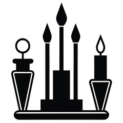 candle making tools vector icon