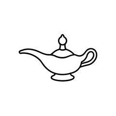 genie lamp icon vector