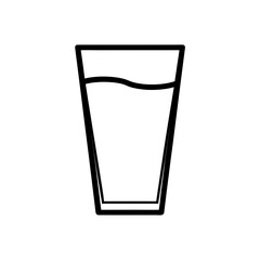glass of water icon vector