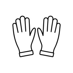 glove pair icon vector