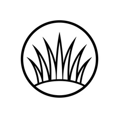 grass patch icon vector