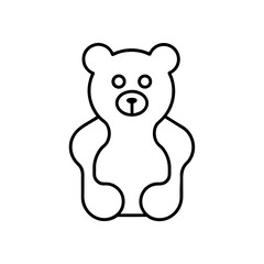 gummy bear icon vector