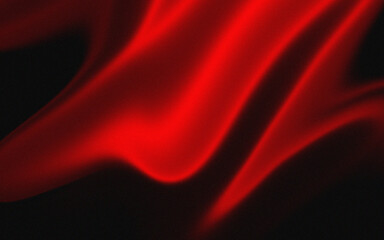 An elegant abstract background featuring luxurious red silk fabric flowing in soft, dynamic waves....