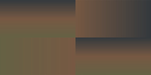 Naklejka premium Abstract vector background with four equal rectangular sections, each displaying a smooth gradient in subdued, earthy tones