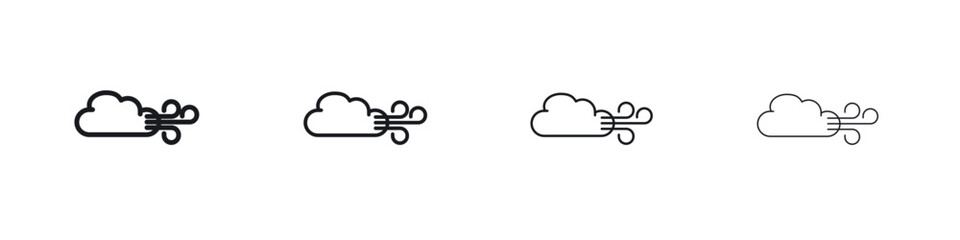 Wind clouds icon Eps10. icons graphic design