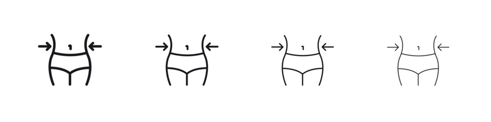 Weight loss icon Eps10. icons graphic design