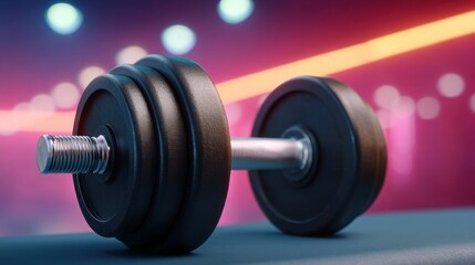 Fototapeta premium People Exercising with Dumbbells in Modern Gym Environment Closeup Action Shot for Fitness Enthusiasts