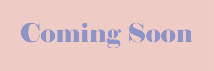 coming soon calligraphy inscription with smooth lines. promotion or announcement banner. handwritten positive quote vector lettering. Vector illustration . in eps 10.