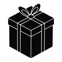 rustic gift box vector icon