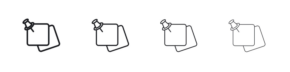 Sticky note icon Eps10. icons graphic design