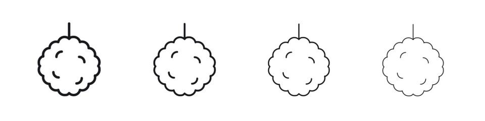 Shower sponge ball icon Eps10. icons graphic design