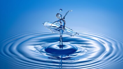 Water Ballet: A Symphony of Blue