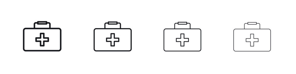 Obraz premium Medical aid kit icon Eps10. icons graphic design