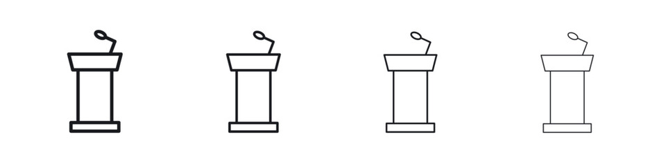 Lectern icon Eps10. icons graphic design