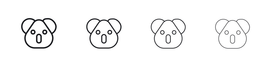 Koala head icon Eps10. icons graphic design