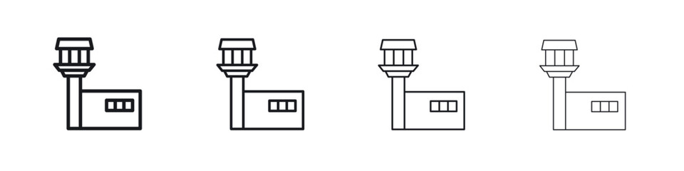 Flight Control tower icon Eps10. icons graphic design
