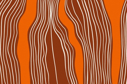 Abstract geometric pattern with bold wavy lines