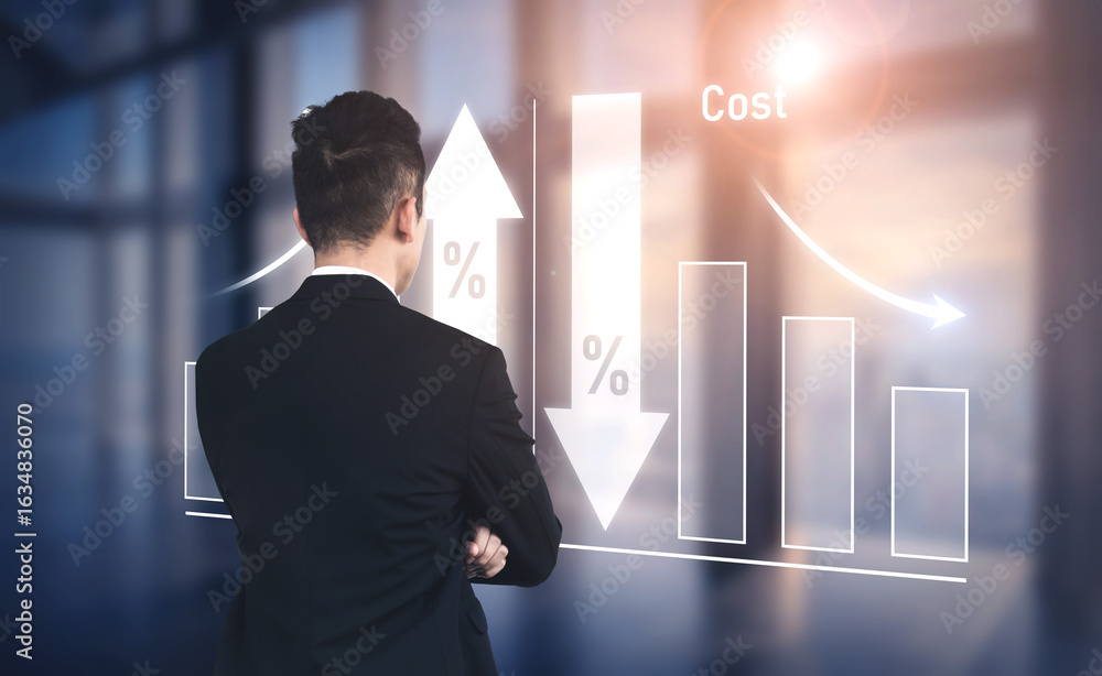 Aufkleber increase quality and reduce cost represent quality, cost, and performance optimization for business 