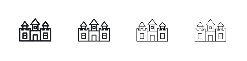Castle icon Eps10. icons graphic design
