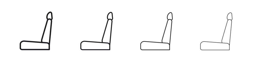 Fototapeta premium Car seat icon Eps10. icons graphic design