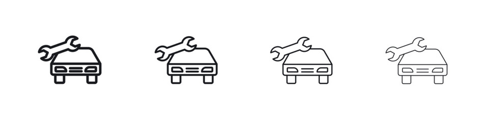 Car repair icon Eps10. icons graphic design